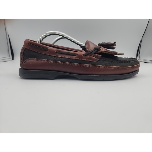 Sperry Top Sider Two-Tone Black and Brown Leather Tassel Loafers, Size 10.5 m_69c0b206ed788db02f494d6f.jpg main image 4